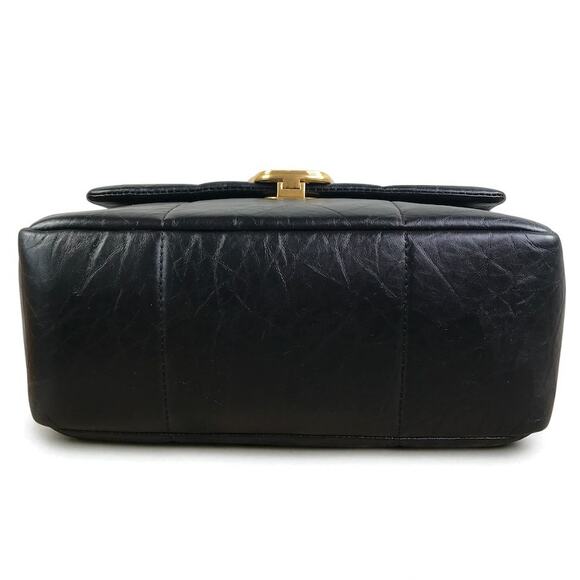 SONGMONT Large Calf Leather Chocolate Bag Onyx Black Luxury Old Money Classic - Picture 12 of 16